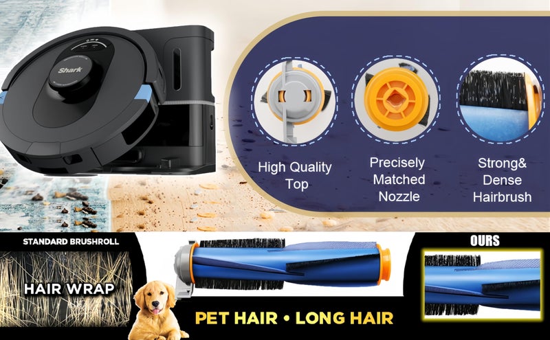 Avaenzo Replacement Parts Compatible with Shark AV2511AE AV2501S AV2610WA AV2501AE RV2502AE RV2610WA RV2520 AV2510 Accessories Kit with Main Brush Filters Foam Filters Primary Filter Side Brushes - Image 2